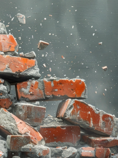 Krītošu materiālu bojājumi