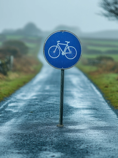 Nogriezts ceļš veloceliņā