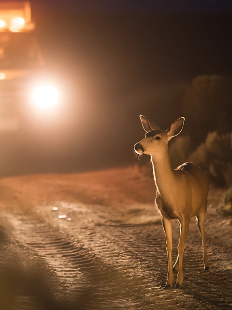 Sadursme ar dzīvnieku uz lauku ceļa