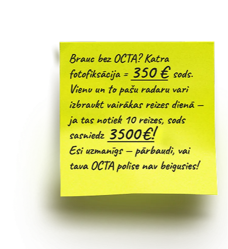 Ko sedz OCTA apdrošināšana?