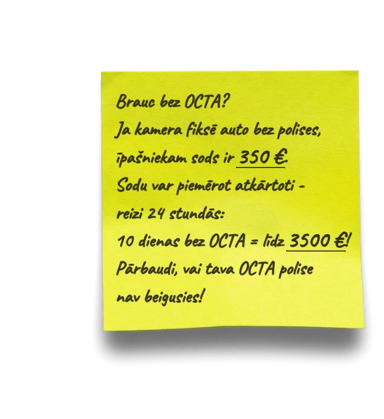 Ko sedz OCTA apdrošināšana?