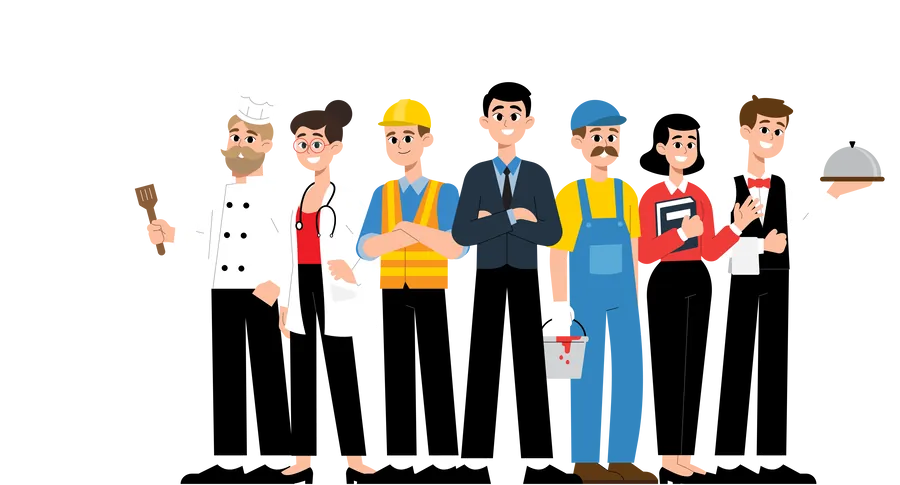 Piemērota dažādām profesijām un nozarēm